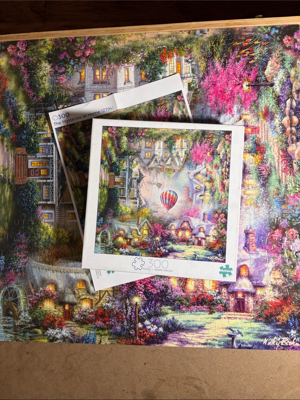 🧩 300 Large piece Buffalo “The Mysteries at Home” puzzle with poster. Complete.